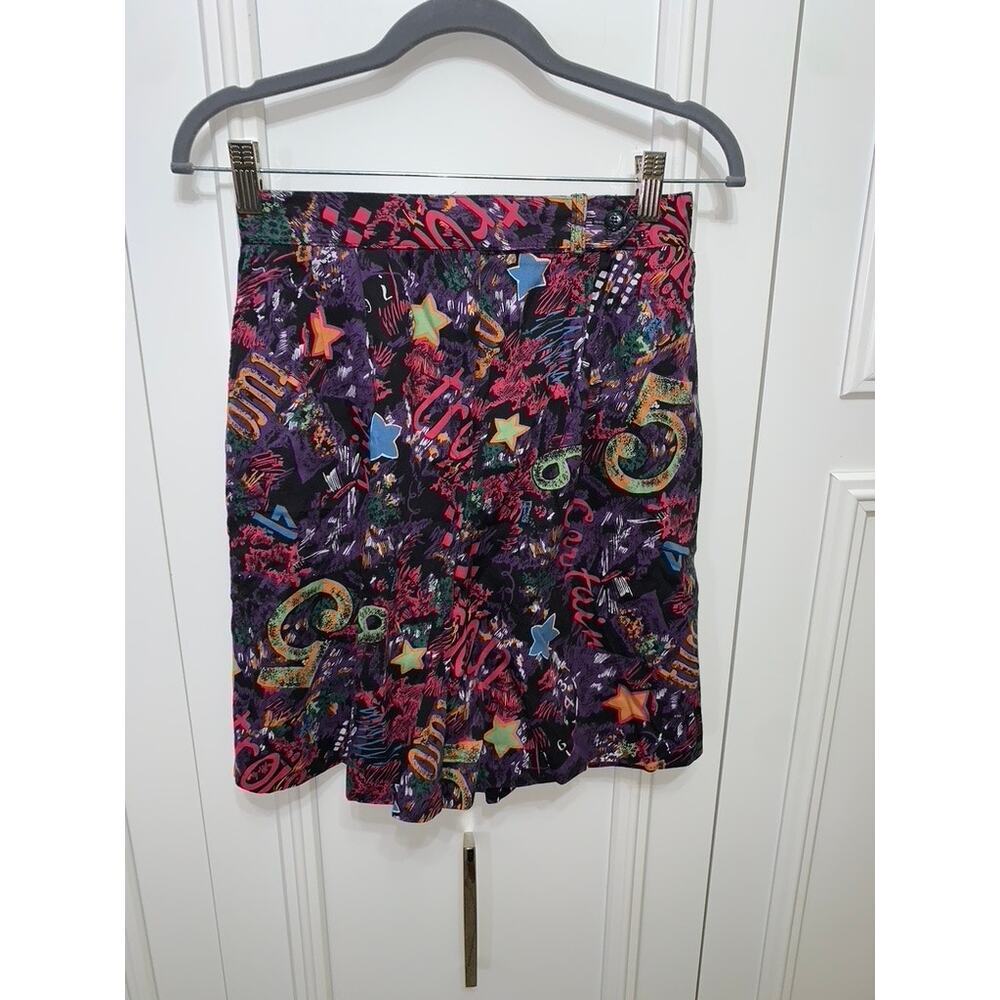Vintage Haley Women's A-Line High-Waisted Geometric Shorts‎ Size 10